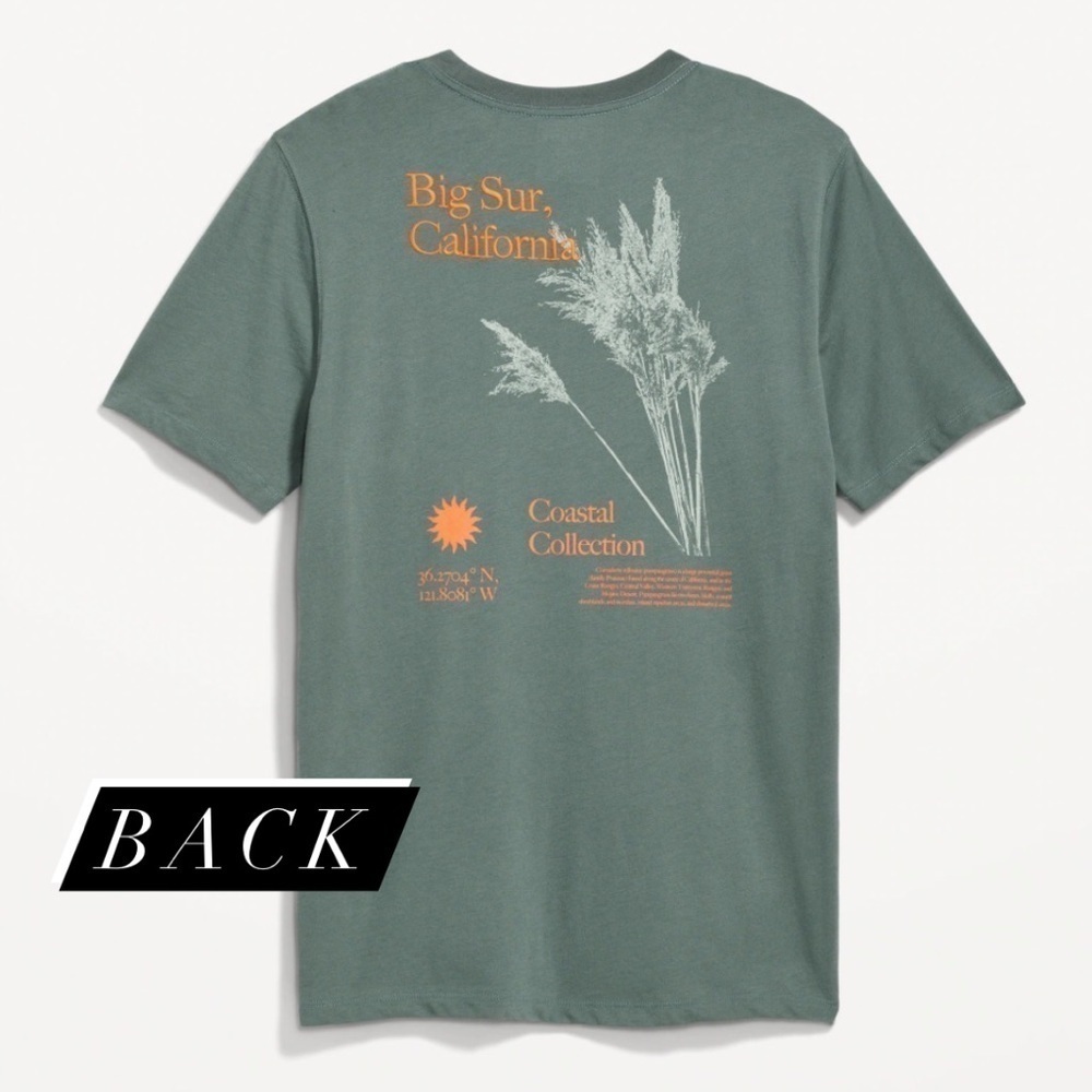 BIG SUR CALIFORNIA Old Navy Pocket Tee